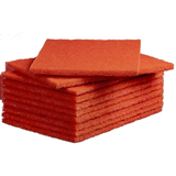 Medium Duty Regular Scouring Pad Red, 150mm x 200mm x 8mm, 10 Pads Pack, Box of 80 Pads
